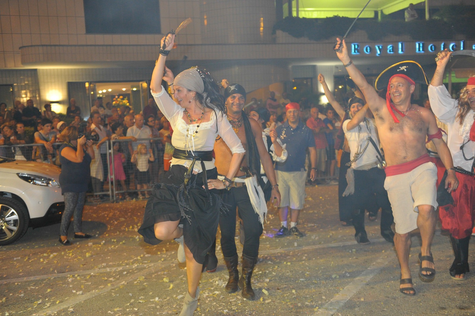Gruppo di pirati in festa