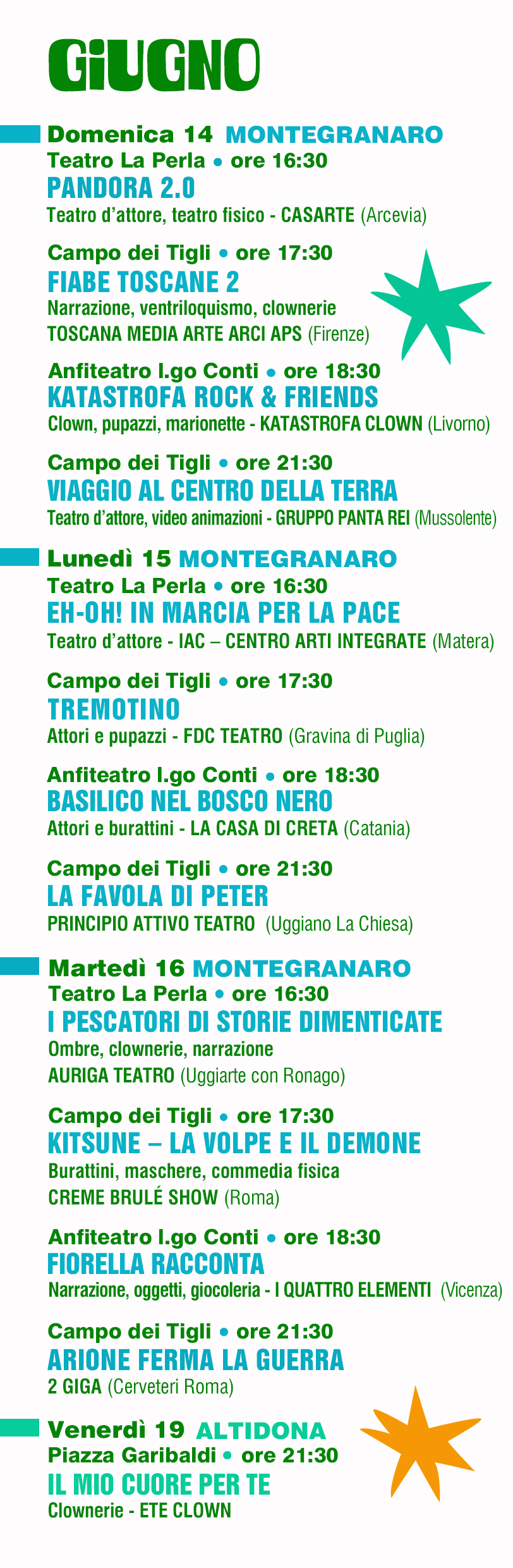 Programma Giugno