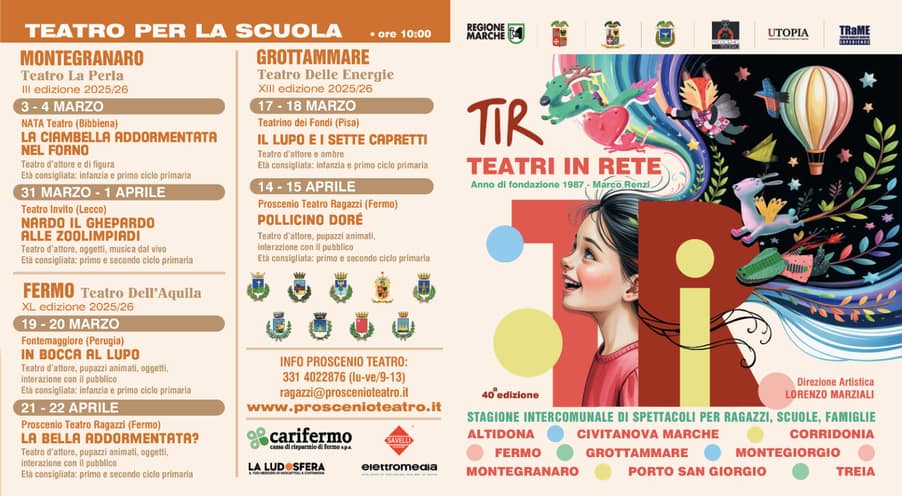 Pieghevole generale esterno di TIR - Teatri in Rete