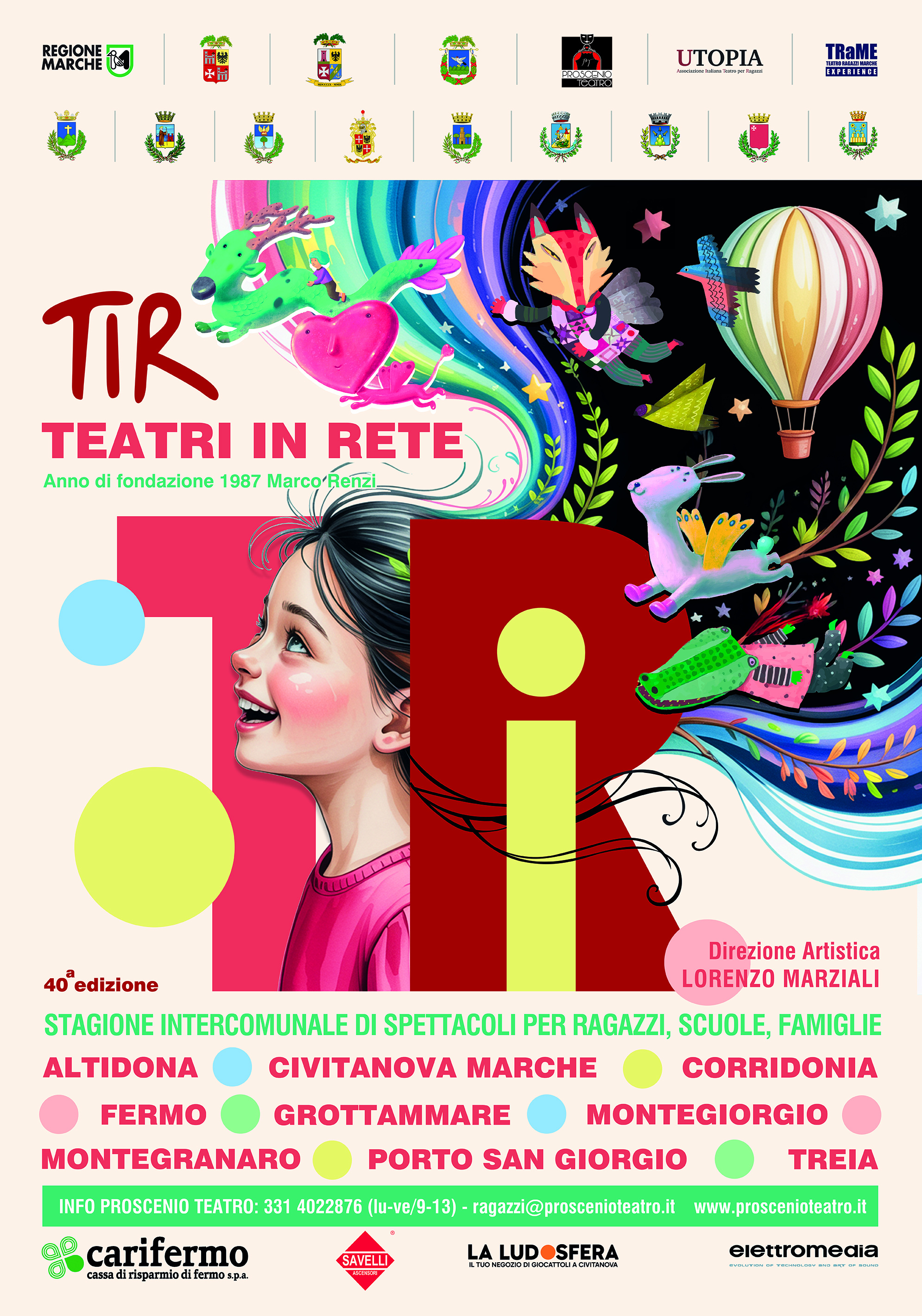 Locandina TIR - Teatri in Rete 2025/2026 - 40a edizione
